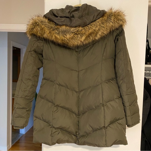 Kensie Faux-Fur-Trim Quilted Puffer Coat - Picture 6 of 7